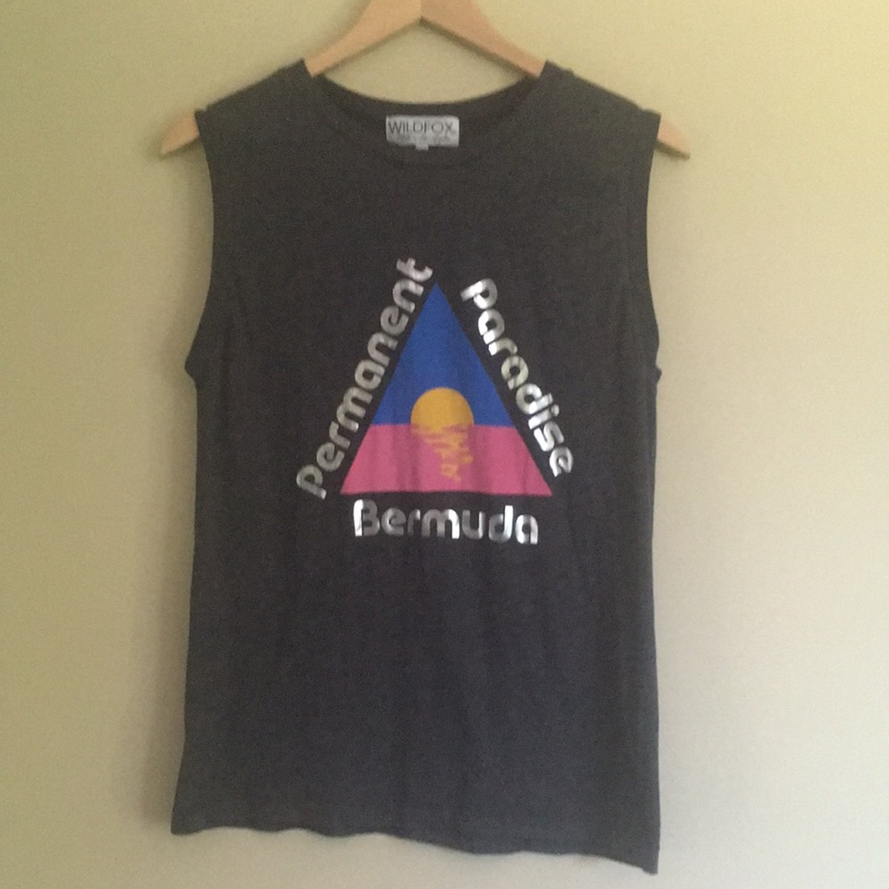 Wildfox Permanent Paradise Bermuda Triangle Top - Picture 2 of 6